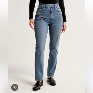 Abercrombie Slim Straight Ultra High Rise Jeans